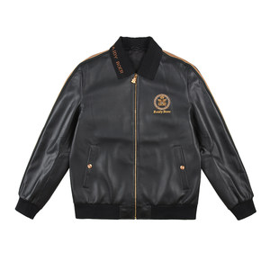 
Reddy Pole men's genuine leather leather jacket spring and autumn new style can be taken off the collar sheepskin baseball collar leather jacket for men