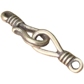 DIY sterling silver vintage question mark braided hand rope connection buckle