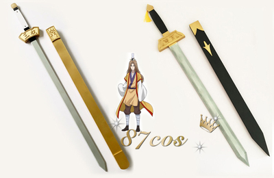 taobao agent 87COS fox demon little celebrity king Wangquan Wangquan sword, two optional COS props weapons customized