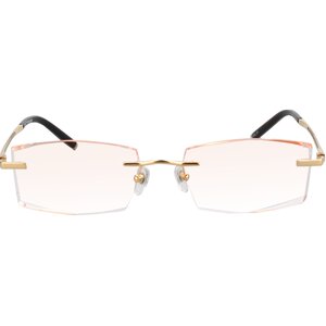 
Yashilu pure titanium diamond cut rimless myopia glasses for men with color-changing glasses frames cut-edge glasses frames eye frames
