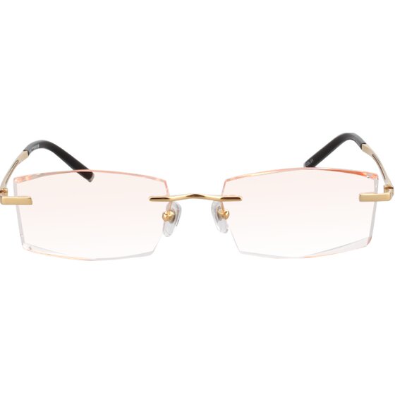 
Yashilu pure titanium diamond cut rimless myopia glasses for men with color-changing glasses frames cut-edge glasses frames eye frames
