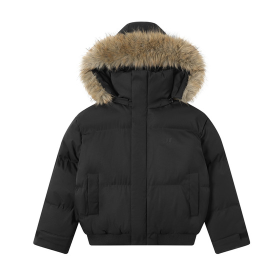 
Jungle tiger removable fur collar hooded cotton coat for women autumn and winter thickened warm couple wear short cotton coat jacket for men