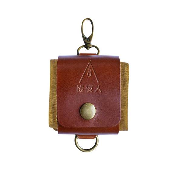 
Savage bushcraft outdoor camping portable multi-purpose lightweight cowhide canvas storage bag folding waist bag