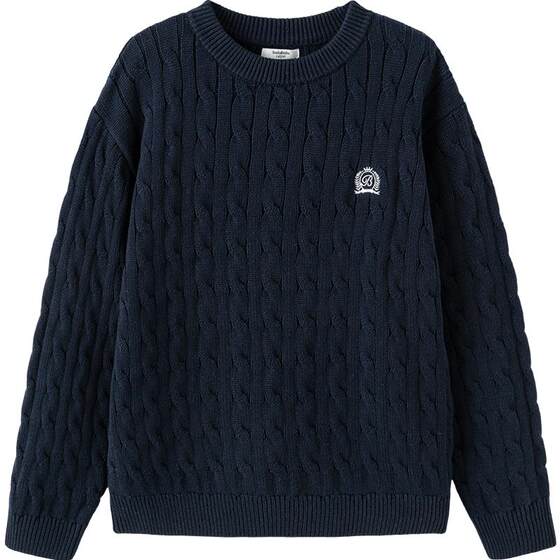 
Balabala children's sweater boys and girls sweaters for winter new children's clothing medium-large children's cotton pullover top