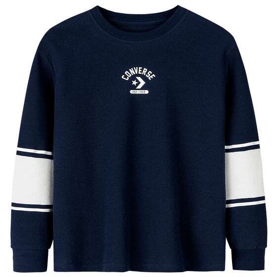 
Converse children's clothing long-sleeved T-shirt boys 2026 spring new style medium and large children's casual inner wear children's bottoming shirt top