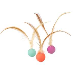 
Cat elastic ball, feather, cat stick, cat toy, self-exciting and boredom relief tool consumes physical strength interactive pet supplies