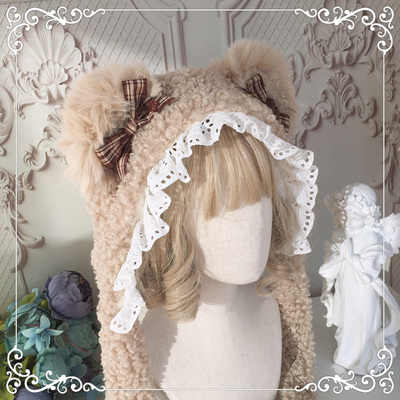 taobao agent Lolita autumn and winter warm hat style female hat ear hat