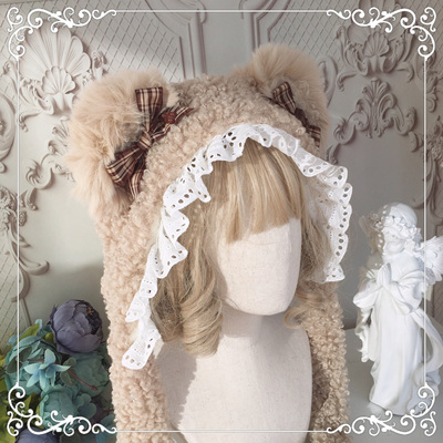 taobao agent Lolita autumn and winter warm hat style female hat ear hat