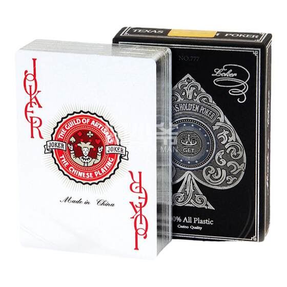 
High-end Phnom Penh Playing Card GET Texas Big Character Card PVC Silver Border Waterproof Washable Double-Side Frosted Plastic Card