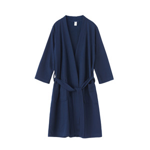 
2026 spring and summer bathrobes for couples, a pair of thin men's waffle bathrobes for women to wear after bathing, thin women's bathrobes