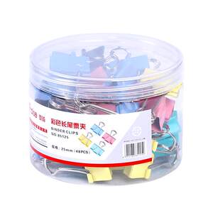 Colored long -tail folder swallow clip large medium -numbered small number notes iron clip mixed dressing file test paper fixed book stationery clip folder fishtail phoenix tail swallow swallow