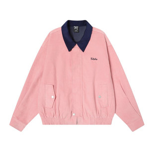 
UNLG American retro contrast color splicing lapel corduroy jacket men's autumn high-end loose casual workwear jacket