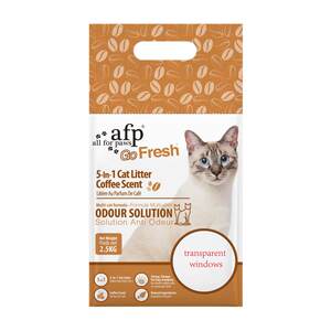 AFP coffee residue five -in -one mixed tofu cat sand active carbon deodorant low dust fast knot push -soil 6 packaging