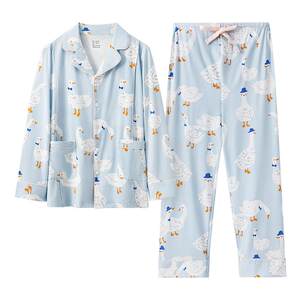 
[Pull down for details for discounts] Manxi Maternity Pajamas Pure Cotton Postpartum Breastfeeding Home Clothing Spring and Summer Suit for Women
