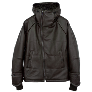 
The first layer of cowhide cotton clothes are made of rough and unique men's exports Canadian leather jackets for men super cold protection