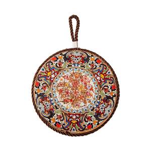Retro heat thermal pad resistant high temperature sand pot anti -hot pad enamel pot cushion ceramic new Chinese -style dining plate dining table cushion desktop
