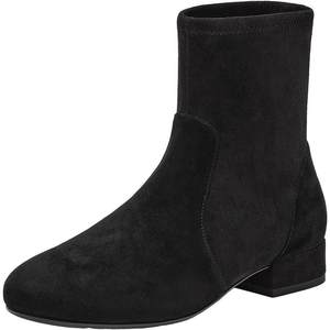 
Bata Fashion Boots Women's 2025 Winter New Sheepskin Stretch Retro Commuter Thick Heel Short Boots 65131DD5