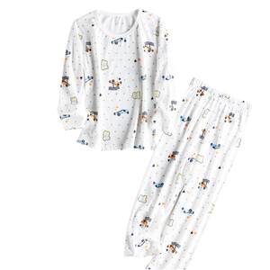 
Children's pajamas summer thin pure cotton suit boys and girls home air-conditioned clothing long-sleeved boys and girls spring and autumn baby