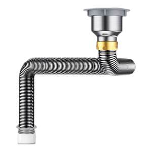 
Kitchen Washing Basin Sewer Pipe Accessories Stainless Steel Dishing Basin Sink Drain Pipe Draining Pipe Draining Tool Set