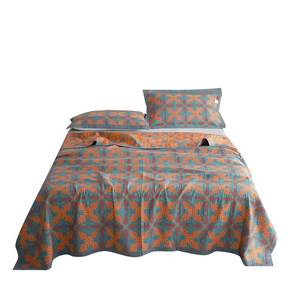 
Muji Class A full cotton cotton yarn towel quilts for students and children's air conditioners sofa cover blanket bed sheets three-layer gauze