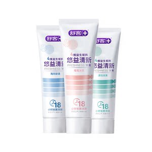 Shuke probiotic toothpaste fresh and yellow bad breath lysozyme student teenager adult baking soda official authentic