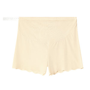 
Maternity safety pants for early, middle and late pregnancy, ice silk seamless, anti-exposure, high-waisted, belly-proof leggings, summer thin