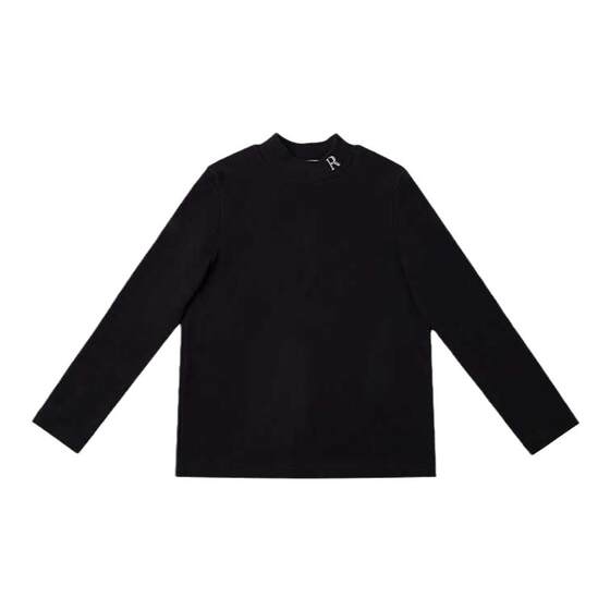 
RBIGX Rubik's new brushed warm children's long-sleeved T-shirt half turtleneck autumn coat boys' autumn and winter bottoming shirt