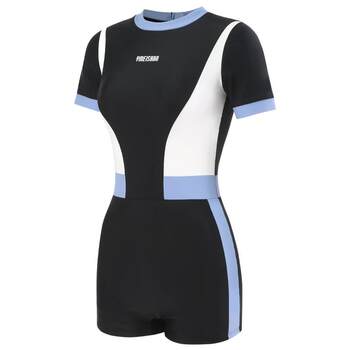 Yimeishan 1-piece flat angular sports swimsuit
