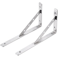 Tripod Stainless Steel Load-Bearing Wall Shelf Bracket Corner Support Rack