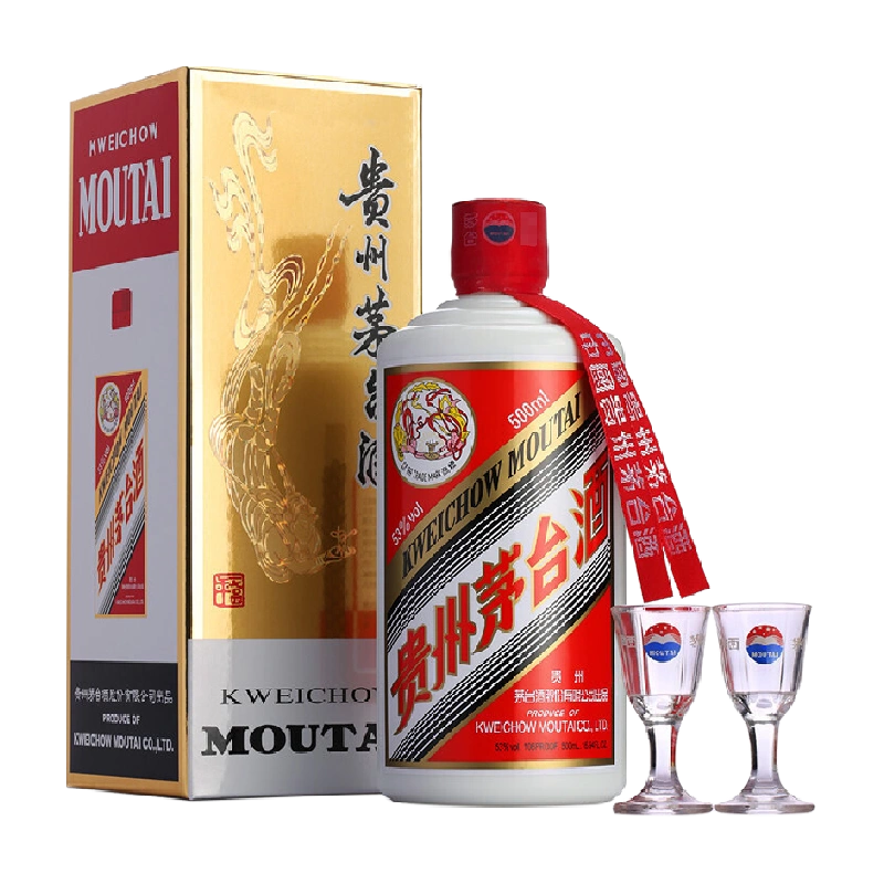 茅台（MOUTAI）贵州茅台酒飞天53度500ml 单瓶装酱香型2023年-Taobao 