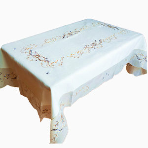 
Pastoral fabric coffee table cloth rectangular dining table cloth cover floral 100x150 meters embroidery pure handmade wool embroidery