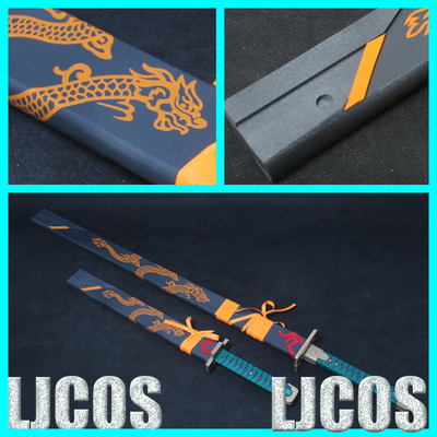 taobao agent 【Ljcos】Overwatch Genji Youth Lingquan Dragon Weapon Back Sword COSPLAY prop