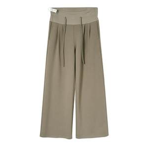 
ellieluke maternity wide-leg pants for winter outer wear during pregnancy for small people without belly support plus velvet thickened trousers for spring wear