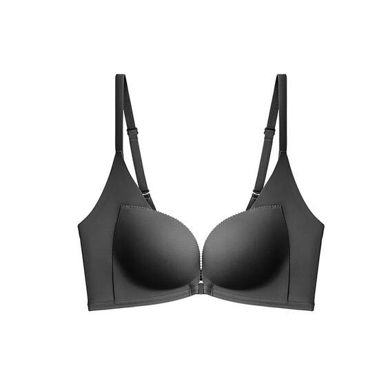 Lucky cotton front button push-up bra for women with small breasts, larger breasts, anti-sagging, beautiful back, seamless foundation liquid bra