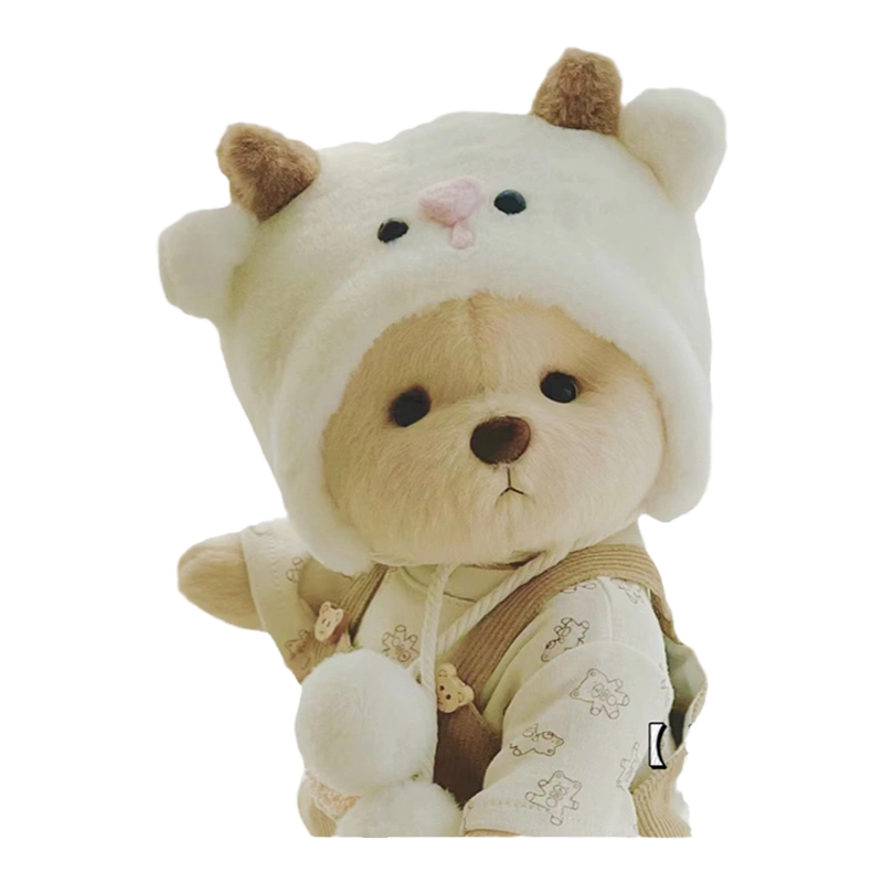 網紅毛絨小熊安撫娃娃正品簡纖官方公仔玩偶寵莉玩具夢娜蒂噢吉熊-Taobao
