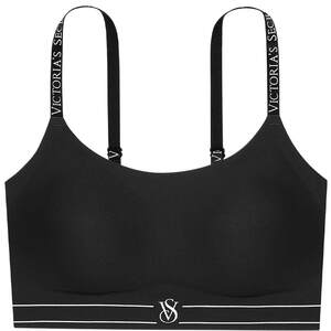 Victoria's Secret Jelly Strip Vest Style Sports Bra Soft Support Letter Shoulder Straps Colored Wearable Seamless Bra Women
