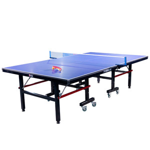 Mingli will use a special table tennis table for household foldable standard indoor table tennis table with wheeled competitions