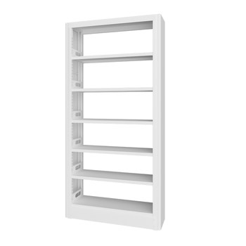 Children's multi-layer floor-standing steel library storage rack