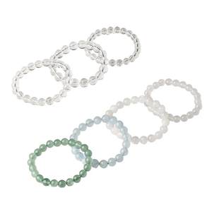 
Saturday Blessing Natural Citrine Purple Bracelet Green Ghost Super Seven Agate Chalcedony Bracelet Lucky Half Treasure Christmas Gift