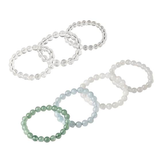 
Saturday Blessing Natural Citrine Purple Bracelet Green Ghost Super Seven Agate Chalcedony Bracelet Lucky Half Treasure Christmas Gift