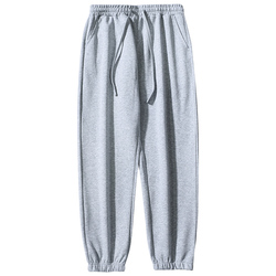 Straight-leg Sweatpants For Men In Autumn, Heavy Gray Casual Trousers, Versatile Sports Pants, Students' Loose Wide-leg Pants