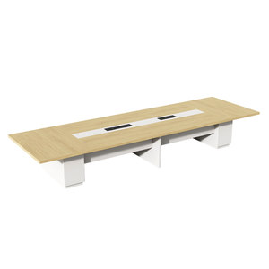 
New office conference table and chair combination long table modern simple long table negotiation employee training table reception meeting