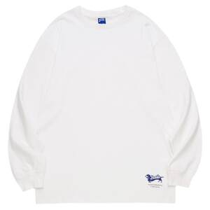 Battles Autumn American Street China-Chic Cotton Long Sleeve T-shirt Men's and Women's Relaxed Casual Round Neck Undercoat Top