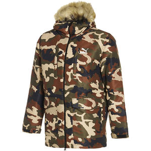 PUMA/Puma Authentic Men's Warmth Hooded Zipper Cotton Coat Casual Fashion Sports Cotton Coat 596546