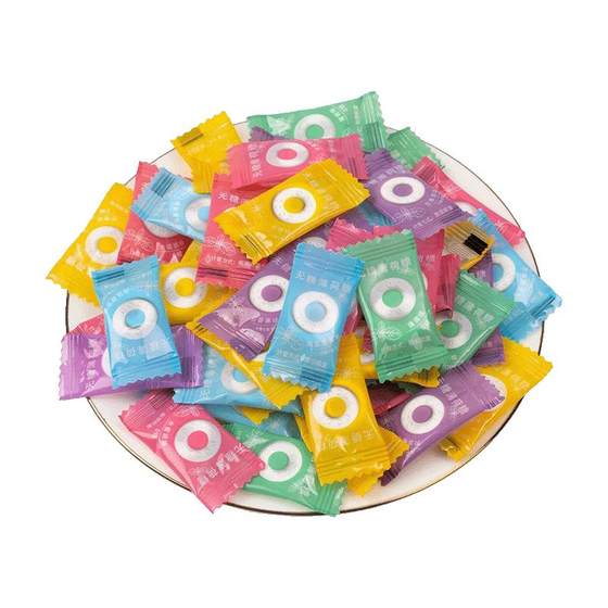 
Sugar-free mint candy fresh breath cool circle candy old-fashioned hotpot hotel restaurant reception sugar commercial hospitality