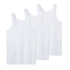 
[3 Packs] Three-Gun Old Man Vest Men's Cotton Hurdle Old Man's Shirt Middle-aged and Elderly Old-fashioned Pure Cotton Loose White Jersey