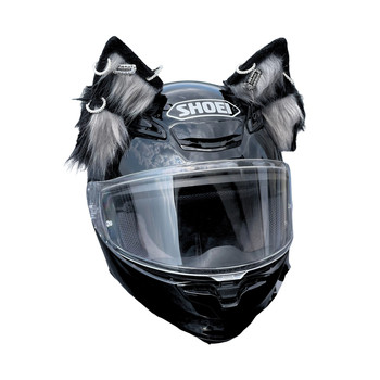 Helmet Decorated Ears Crow Heart Versatile Style for Men and Women