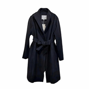 
Wool coat mid-length belt lapel temperament woolen coat black coat autumn and winter women's clothing brand tail products