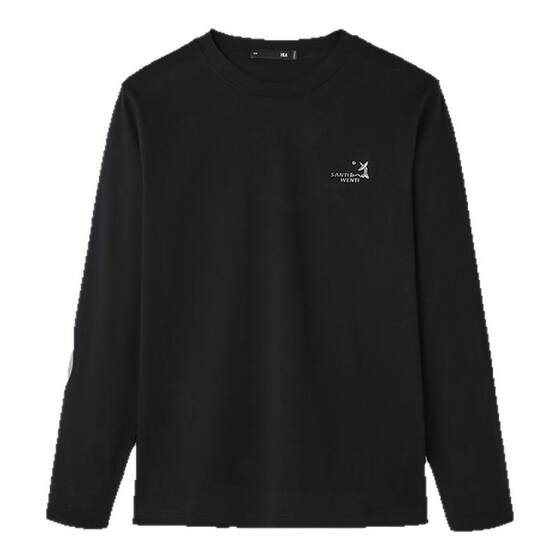 
HLA/Heilan House three-body joint series long-sleeved T-shirt 25 autumn new red coast base tops for men