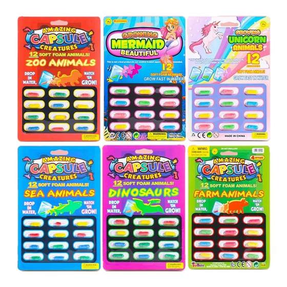 
Soaking water expansion sponge capsule animal children baby baby bath play toys kid girl swimming bathroom